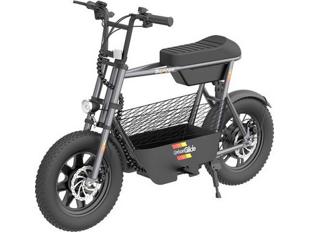 UrbanGlide Thunder 160 Ηλεκτρικό Ποδήλατο Πόλης 16" 350W με Δισκόφρενα Γκρι