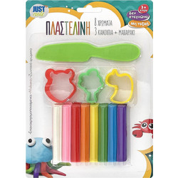 Justnote Πλαστελίνη & 3 Καλούπια