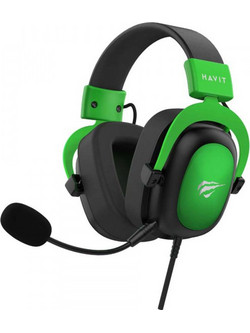 Havit H2002d Gaming Headset Over Ear Black Green