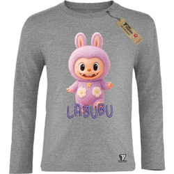 Takeposition Labubu Παιδικό T-Shirt Μακρυμάνικο Γκρι 814-1442