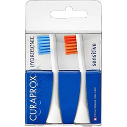 Curaprox Hydrosonic Sensitive Blue Orange Ανταλλακτικές Κεφαλές Ηλεκτρικής Οδοντόβουρτσας 2τμχ
