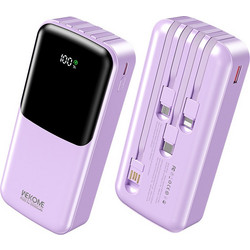 WK WP-66 Power Bank 20000mAh 22.5W με Θύρα USB-A & Θύρα USB-C Quick Charge 3.0 & Power Delivery Purple