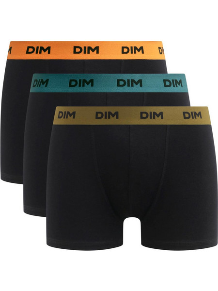 Dim Ανδρικά Μποξεράκια Σετ 3Pack Μαύρα D005D-ATK
