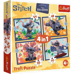 Παιδικό Puzzle Trefl Disney Stitch 35 Κομμάτια+48 Κομμάτια+54 Κομμάτια+70 Κομμάτια