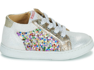 Pom d'Api Mousse Παιδικά Sneakers Μποτάκια Λευκά Χρυσά S1NDLE0404