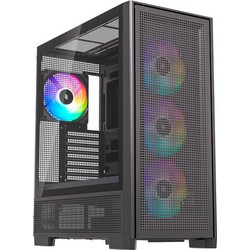 Silentware Air 2000 Black Gaming Midi Tower Κουτί Υπολογιστή RGB με Πλαϊνό Παράθυρο