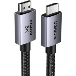 Ugreen Καλώδιο HDMI 2.1 Braided HDMI Male to HDMI Male 10m Black
