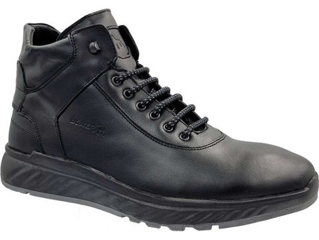 Boxer Ανδρικά Μποτάκια Δερμάτινα Μαύρα 43019-15-011