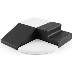 Costway Μπλοκ Αναρρίχησης Μαύρο-Λευκό FH10126WH