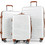 Costway BL10015WH Σετ Βαλίτσες 3τμχ Λευκές