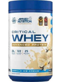 Applied Nutrition Critical Whey Vanilla Ice Cream Πρωτεΐνη Ορού Γάλακτος Γράμμωσης Χωρίς Γλουτένη 825gr