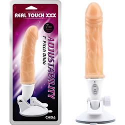 Chisa Novelties Real Touch XXX Adjustability Pitch Ρεαλιστικός Δονητής 17.8cm Flesh