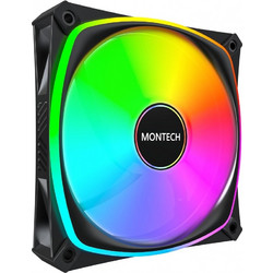 Montech AX120 Pro Case Fan 120mm ARGB με Σύνδεση 3-Pin 4-Pin PWM 3τμχ Black