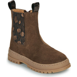 GBB Παιδικά Μποτάκια Καφέ Suede Chelsea AM312-44