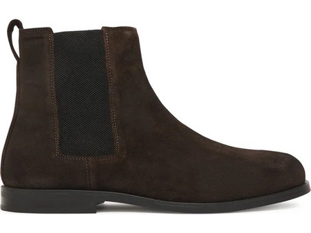 Calvin Klein Ανδρικά Chelsea Μποτάκια Suede Καφέ HM0HM02055-GY0