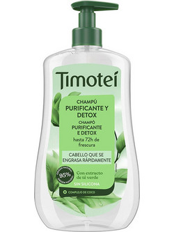 Timotei Purifying & Detoxifying Φυτικό Σαμπουάν για Επανόρθωση για Λιπαρά Μαλλιά 600ml