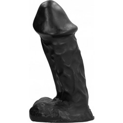 Domestic Partner War Head Dildo με Βεντούζα & Όρχεις 33cm Μαύρο