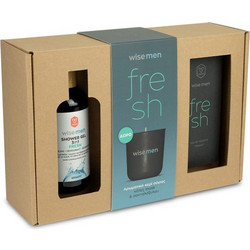 Vican Wise Men Fresh Eau de Toilette 100ml + Shower Gel 250ml + Candle 200gr