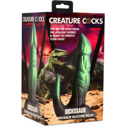 Creature Cocks Dinosaur Dildo με Βεντούζα 18.5cm Πράσινο