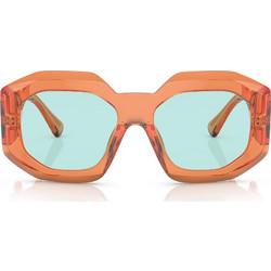 Versace VE4424U 536265 Γυναικεία Γυαλιά Ηλίου Πολυγωνικά Κοκάλινα Πορτοκαλί με Μπλε Φακό