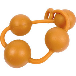 Kinksters with Suction Πρωκτικές Μπίλιες 57cm Χρυσές