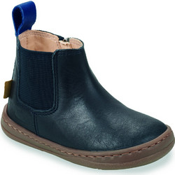 Easy Peasy Παιδικά Μποτάκια Navy Μπλε Δερμάτινα Chelsea με Φερμουάρ AMZ97D-12