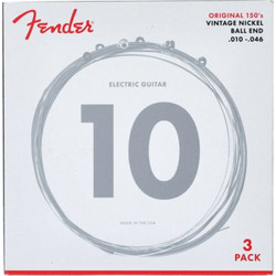 Fender 150R 3-Pack Σετ 6 Χορδές Ηλεκτρικής Κιθάρας Pure Nickel 105-46"