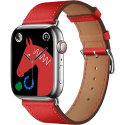 Forcell F-Design FA20 Λουράκι Δερμάτινο Red (Apple Watch 42 / 44 / 45 / 49mm)
