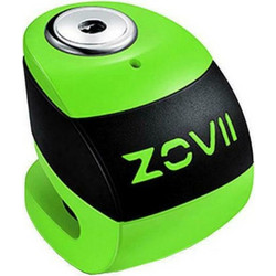 ZOVII ZS6 Κλειδαριά Δισκόφρενου Μηχανής 6mm με Συναγερμό Πράσινη Μαύρη