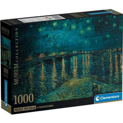 Puzzle Clementoni Vincent van Gogh Notte Stellata 1000 Κομμάτια