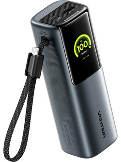 Vention FKFH0 Power Bank 20000mAh 165W με Θύρα USB-A & 2 Θύρες USB-C Black