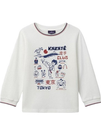 Sergent Major Παιδικό T-Shirt Μακρυμάνικο Λευκό 25H3PGP1TML