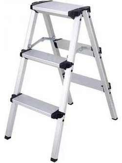 factory Διπλή Σκάλα Αλουμινίου με 2x3 Σκαλοπάτια GET-L-138-3-LADDER
