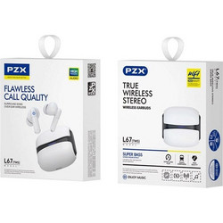 PZX L67 Ακουστικά Bluetooth In Ear White