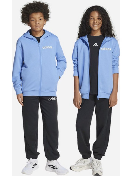 Adidas Παιδικό Σετ Φόρμας Γαλάζιο Μαύρο JN2428