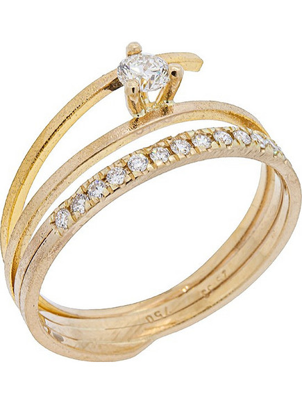 Million Diamonds Γυναικείο Δαχτυλίδι από Xρυσό 18K με Διαμάντι 15078