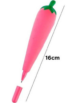 MP Squishy Pink Strawberry Στυλό Gel 0.5mm PE227-19