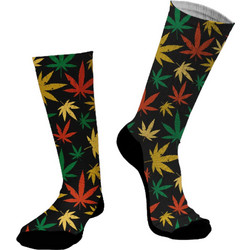 Dimisocks Weeds Ανδρικές Κάλτσες Ψηλές με Σχέδια Μαύρες DYDS04