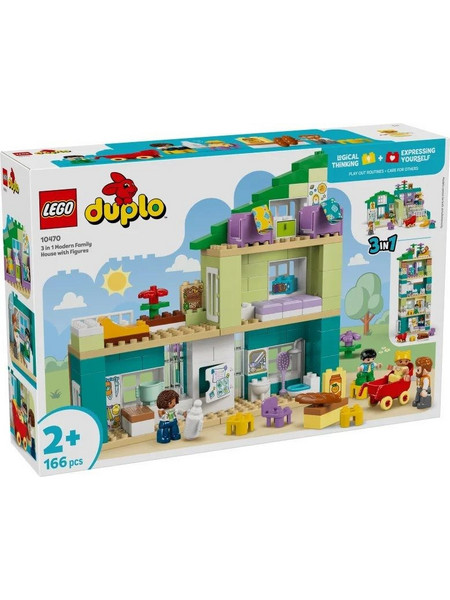 Lego Duplo 3-i- 1 Modern Family House with Figures για 2+ Ετών 10470