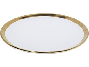 TBS Golden White Πιάτα Ρηχά Πορσελάνης 20cm 4τμχ TBS.92020