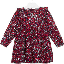 Losan Παιδικό Φόρεμα Floral Μπορντό 026-7023AL-492