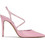 Nine West Γόβες Slingback Δερμάτινες με Τακούνι Στιλέτο Ροζ WNFAMES3