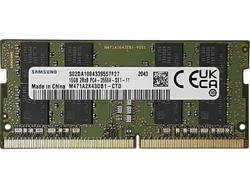 Samsung 16GB (1X16GB) DDR4 RAM 2666MHz C19 SoDimm M471A2K43DB1-CTD