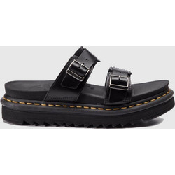 Dr. Martens Myles Brando Δερμάτινα Γυναικεία Σανδάλια Μαύρα 23523001-0071