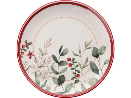 Hermia Cherry Πιάτα Ρηχά Πορσελάνης 25.5cm 6τμχ 471PST1110