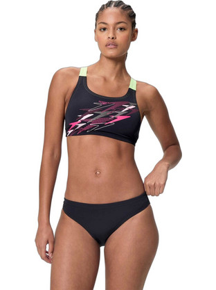 Speedo Αθλητικό Bikini Set Μπουστάκι Μαύρο 8-A000113003