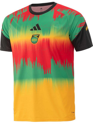 Adidas Jamaica Ανδρικό Αθλητικό T-Shirt Πολύχρωμο KA1905