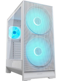 Cougar Airface 180 White Gaming Midi Tower Κουτί Υπολογιστή RGB με Πλαϊνό Παράθυρο