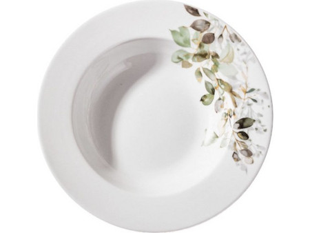 Ankor Φύλλα Πιάτο Βαθύ Πορσελάνης 21.5cm R2407-085