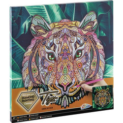 Grafix Tiger Καμβάς Diamond Painting Kit 30x30cm K-260008